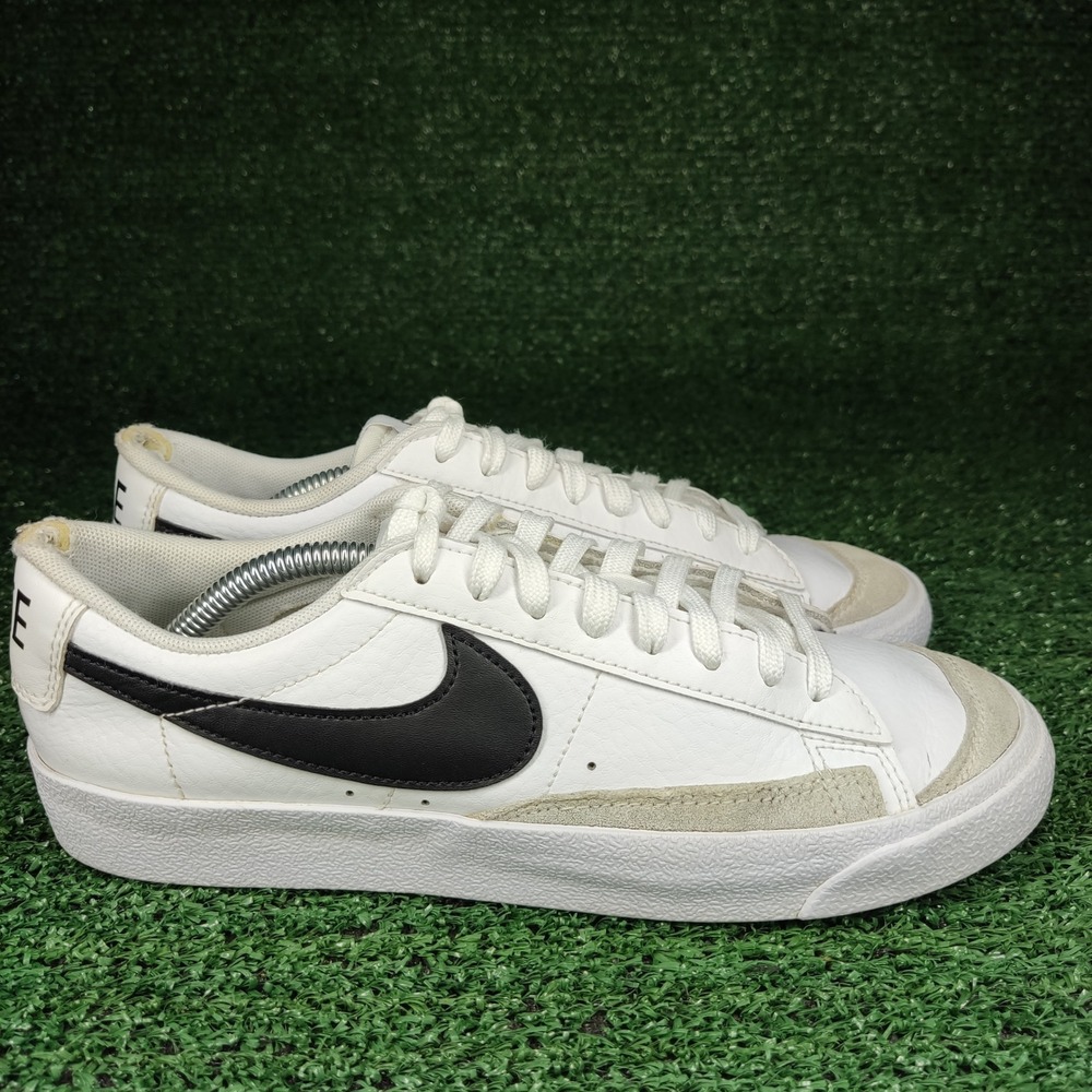 Nike Blazer Low 77 Mens 6Y White Black DA4074-101 Leather Suede Sneakers Retro